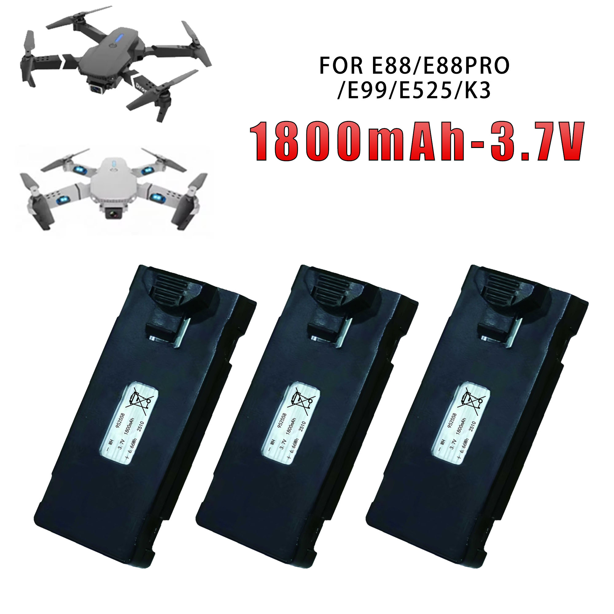 Oryginalna bateria E88 3.7V 18 – Eachine Drone E58 recenzja i cena