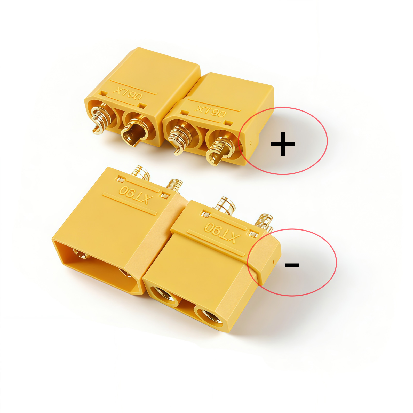 Złącze XT90 męskie i żeńskie,  – Drone Battery Connector recenzja i cena